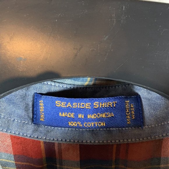 Pendleton Seaside Shirt Men Large Multicolor Plaid Short Sleeve Button-Down 8415 - Picture 2 of 7